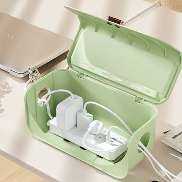 電線收納盒🔥家用電源線 排插遮擋數據線插座 機上盒 輕奢桌面集線盒子