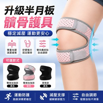 🦵仿生外骨骼髕骨帶 升級半月板髕骨護具 防滑矽膠運動護膝 可調節減壓帶 重訓深蹲舉重訓練 籃球羽球登山健走 膝蓋固定支撐