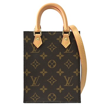 Louis Vuitton LV M81295 Petit Sac Plat 經典印花拼皮兩用迷你琴譜包/紙袋包 現貨