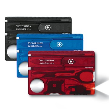 VICTORINOX 瑞士維氏透明13用名片型瑞士刀-3色任選 (0.7300)