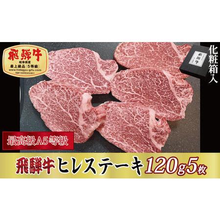 ふるさと納税 飛騨牛ヒレステーキ120g×5枚 岐阜県関ケ原町