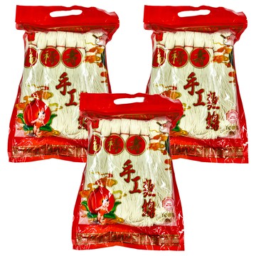宏廣 福祿壽台灣手工麵線 16束  3包  1.2kg