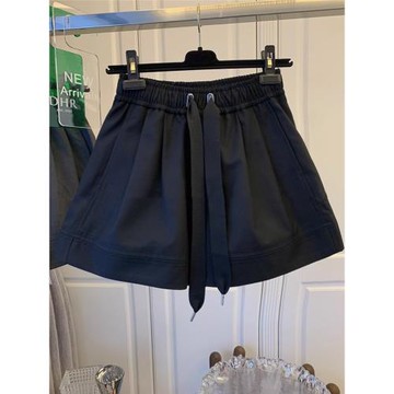 廣州十三行爆款推薦~買手店撿漏松緊高腰寬松顯瘦西裝闊腿短褲女