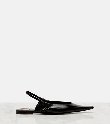 Saint Laurent Leather slingback flats