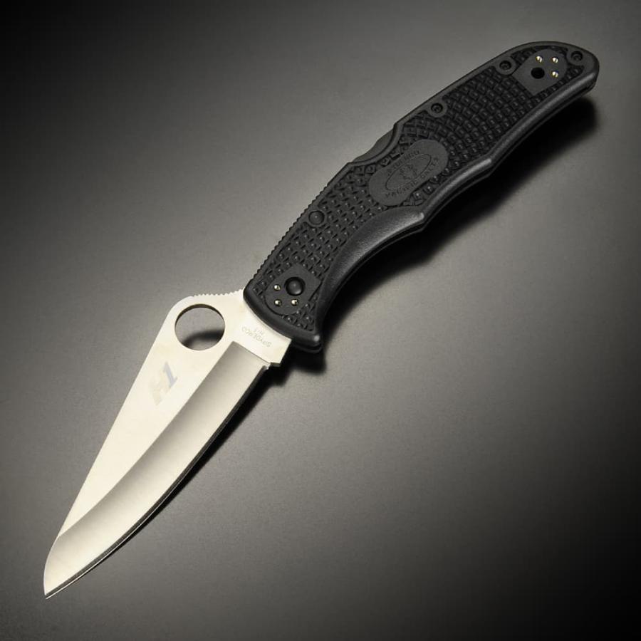 Spyderco 折りたたみナイフ PACIFIC SALT 直刃 フォールディングナイフ 折り畳みナイフ 折り畳み式ナイフ