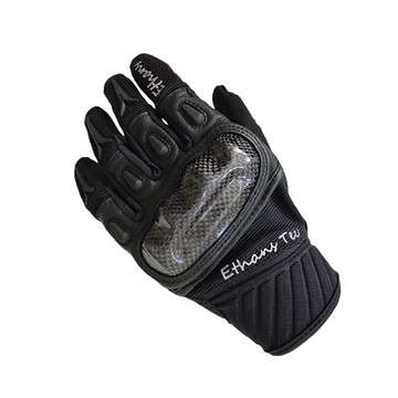 【高CP值】Ethans ES501 黑 觸控碳纖 四季款 防摔手套