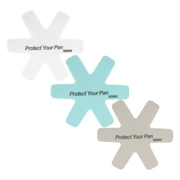 彩色鍋具保護墊3入組(FIKA+ICE+白色)