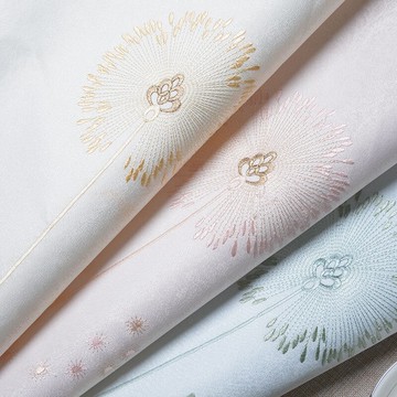 新款蒲公英刺繡花無縫墻布客廳臥室房間簡約現代歐式田園壁布