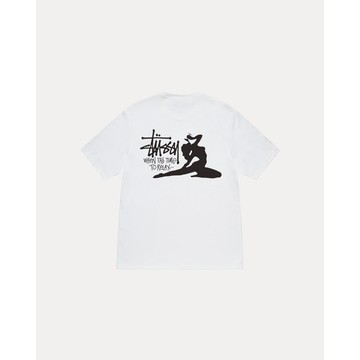 AirRoom 正品 2024AW STUSSY RELAX TEE 瑜珈 女人 字體 LOGO 短T 1905055