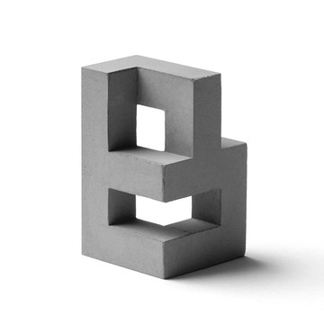水泥字母 B