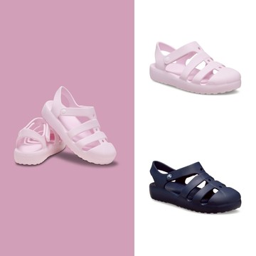 Crocs 卡駱馳 Classic 經典系列 Fisherman Sandal 涼鞋 童鞋(小童)-210626