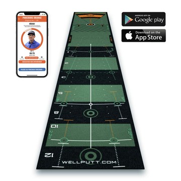 【WellPutt】 3M Green 推桿毯-標準綠色 高爾夫 推桿訓練推桿墊 室內推桿 推桿練習毯 法國原廠代理正品 【正元精密】