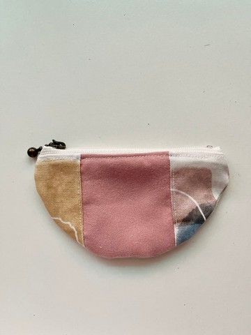 拼布半圓零錢包