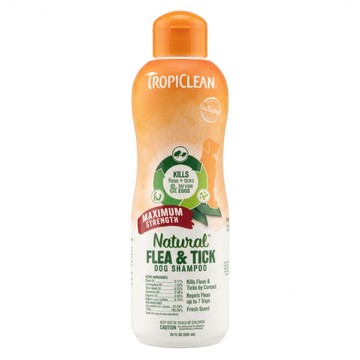 TROPICLEAN 巧倍麗 蚤蜱逃驅蚤洗毛精 長效型 20oz  592ml  1瓶