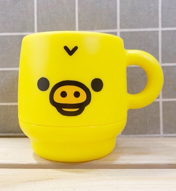 【震撼精品百貨】キイロイトリ_小雞~保溫塑膠杯-黃臉【共1款】*62383