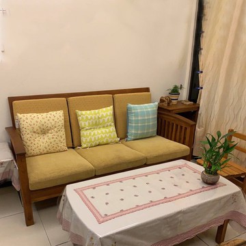 【吉迪市100%全柚木家具】ETLI002A 柚木經典三人椅 (不含墊)