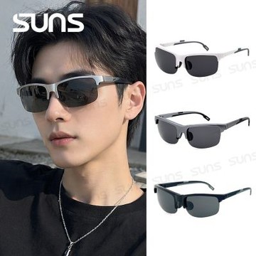 【SUNS】墨曜休閒偏光墨鏡 Polarized駕駛墨鏡 男女適用 超輕盈18g 台灣製/防眩光/遮陽/抗UV400