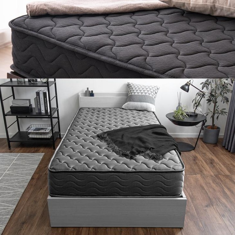 マットレス シングル 厚み22cm ポケットコイルマットレス エッジサポート セミシングル］トリプルエッジサポート ポケットコイル