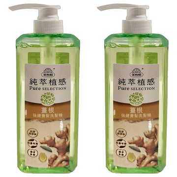 美吾髮 純萃植感 薑根強健養髮洗髮精  500ml  2瓶