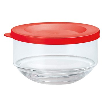 TOYO-SASAKI GLASS 東洋佐佐木 玻璃儲藏容器 耐熱玻璃 日本製造 約10.1 x 6.1cm  360ml  1個