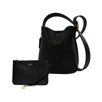 COACH 專櫃款BLEECKER 21 黑色水桶包