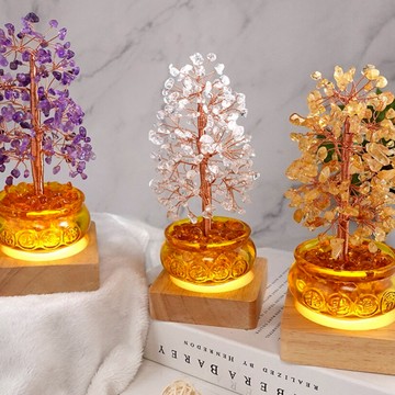 【命運好好玩】命定款的搖錢樹!湯鎮瑋-平安招財聚寶搖錢樹燈(收禮者可任選3款擇一)