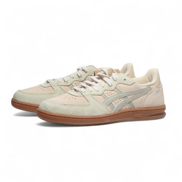 ASICS 休閒鞋 SKYHAND OG 米綠 麂皮 焦底 復古鞋 女 1203A452251