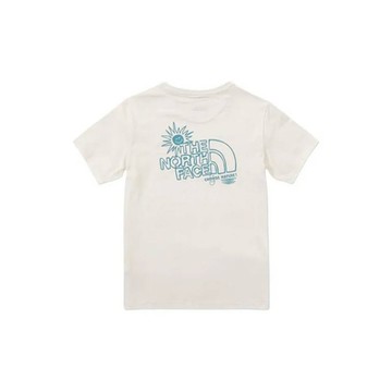 The North Face W MFO S/S EARTH DAY GRAPHIC TEE - AP 女短袖上衣-米藍-NF0A8AVEQLI
