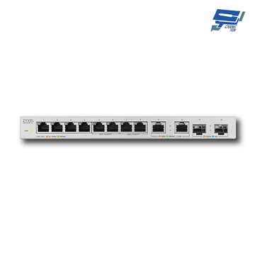 昌運監視器 zyxel 合勤 xgs1010-12 12埠無網管型10g光纖乙太網路交換器