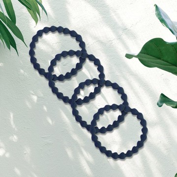 Bijoux C.豆豆髮束4入深藍