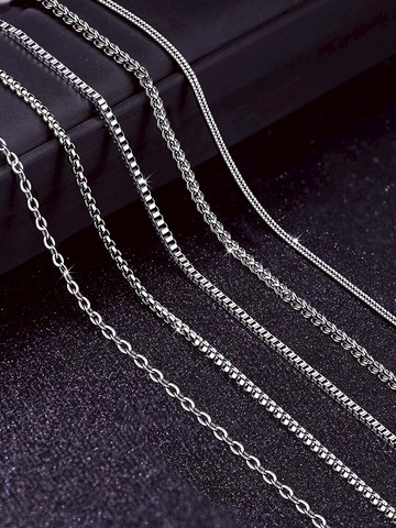 男士鈦鋼鏈子無吊墜項鏈潮鎖骨鏈嘻哈個性配鏈裝飾品配飾掛飾百搭