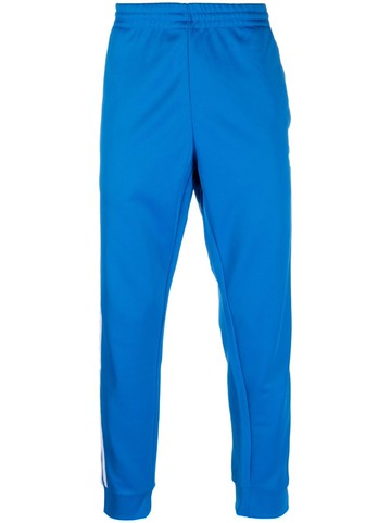 adidas - logo-embroidered track pants - men - Recycled Polyester/Cotton - XL - Blue