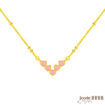 【J'code真愛密碼金飾】戀愛勝利組硬金項鍊(雙面)