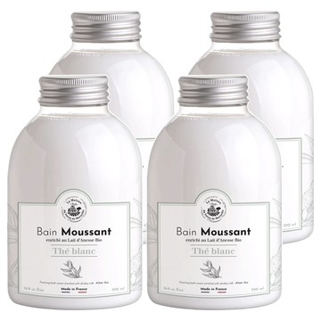 La Maison 馬賽皂之家 魔法驢奶極潤護膚泡泡露 純淨白茶  500ml  4瓶