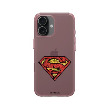 iPhone 17 Clear (相機按鈕) 晶醺玫 - Superman - Superman-經典漫畫LOGO