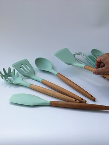 食品級硅膠鍋鏟飯勺不粘鍋專用鏟耐高溫炒菜勺打蛋器家用廚具套裝