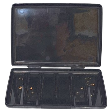 內海產業 抗菌口罩收納盒  聚丙烯材質  尺寸12.5X8.5X1.5CM  黑色  1個