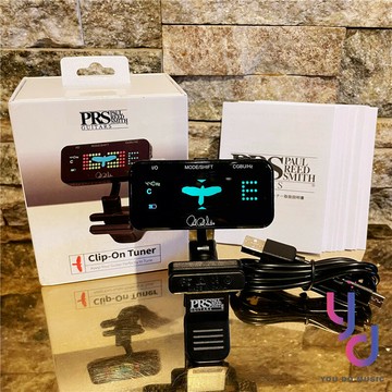分期免運 贈充電線 PRS Clip-on Tuner 充電式 調音器 碳纖維材質 電 木 吉他 貝斯 適用 五種模式