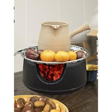 容山堂鑄鐵圍爐煮茶罐罐茶煮茶器烤奶茶烤火爐套裝伍德爐炭爐碳爐