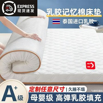 跨境外貿乳膠床墊軟墊家用加厚墊被宿舍學生單人榻榻米墊子床褥子