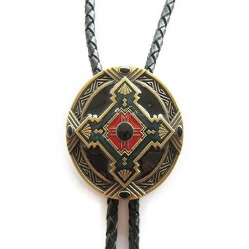 【米蘭精品】Bolo tie波洛領帶-鍍銅西部風格圖騰美式領帶男配件74gx25
