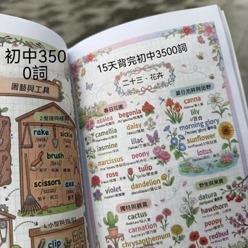 🌟熱銷殿堂+年度最佳🎖️國中英語15天牢記國中3500詞彙國中全階段通用漫畫趣味合集練習本 6G2T