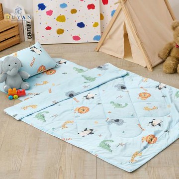 【DUYAN 竹漾】Cool-Fi Huggy 冰絲涼感兒童涼被 派對動物 台灣製(105x135cm)