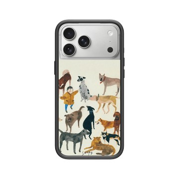 iPhone 17 Pro Max Mod NX -邊框背蓋組合 (相機按鈕) 黑 - Soupy Tang 湯舒皮 - Dogs