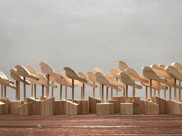 燕尾鳥毛積木DIY材料包