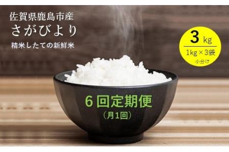 鹿島市産さがびより３kg×６か月定期便 E-90