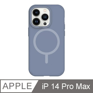 TOYSELECT iPhone 14 Pro Max 6.7吋 BLAC Canyon峽谷強悍 MagSafe iPhone手機殼 霧藍紫