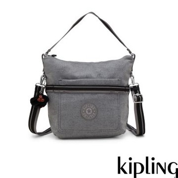 Kipling (網路獨家款)石墨灰手提斜背兩用包-LEAR