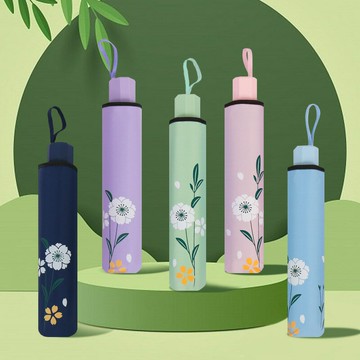 雨傘 折疊傘 防曬傘 新品高顏值太陽傘十骨加大遮陽傘黑膠防曬防紫外線晴雨兩用禮品傘