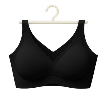 [家速配]冰淬無痕提托內衣-黑L